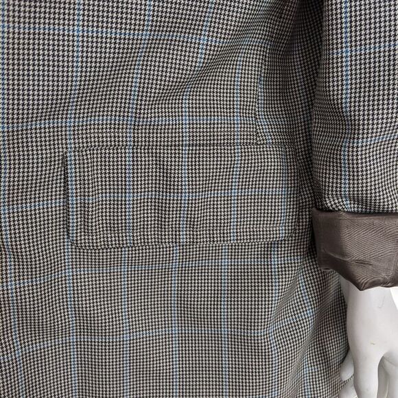 Vintage Aquascutum wool blend houndsthooth coat - Picture 7 of 15